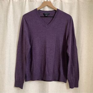 Banana Republic Men’s 100% Extra Fine Merino Wool V-Neck Sweater Medium